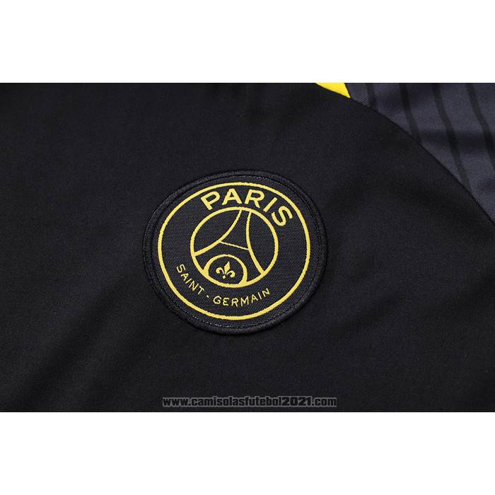 Fato de Treino Paris Saint-Germain Jordan Manga Curta 2023-2024 Preto - Calcas Curta